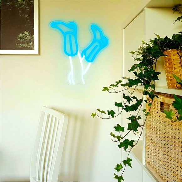 Neon Cowgirl Boot Blue White Bday Party Wall Indoor Outdoor Gift Light LED Decor - Picture 3 of 7